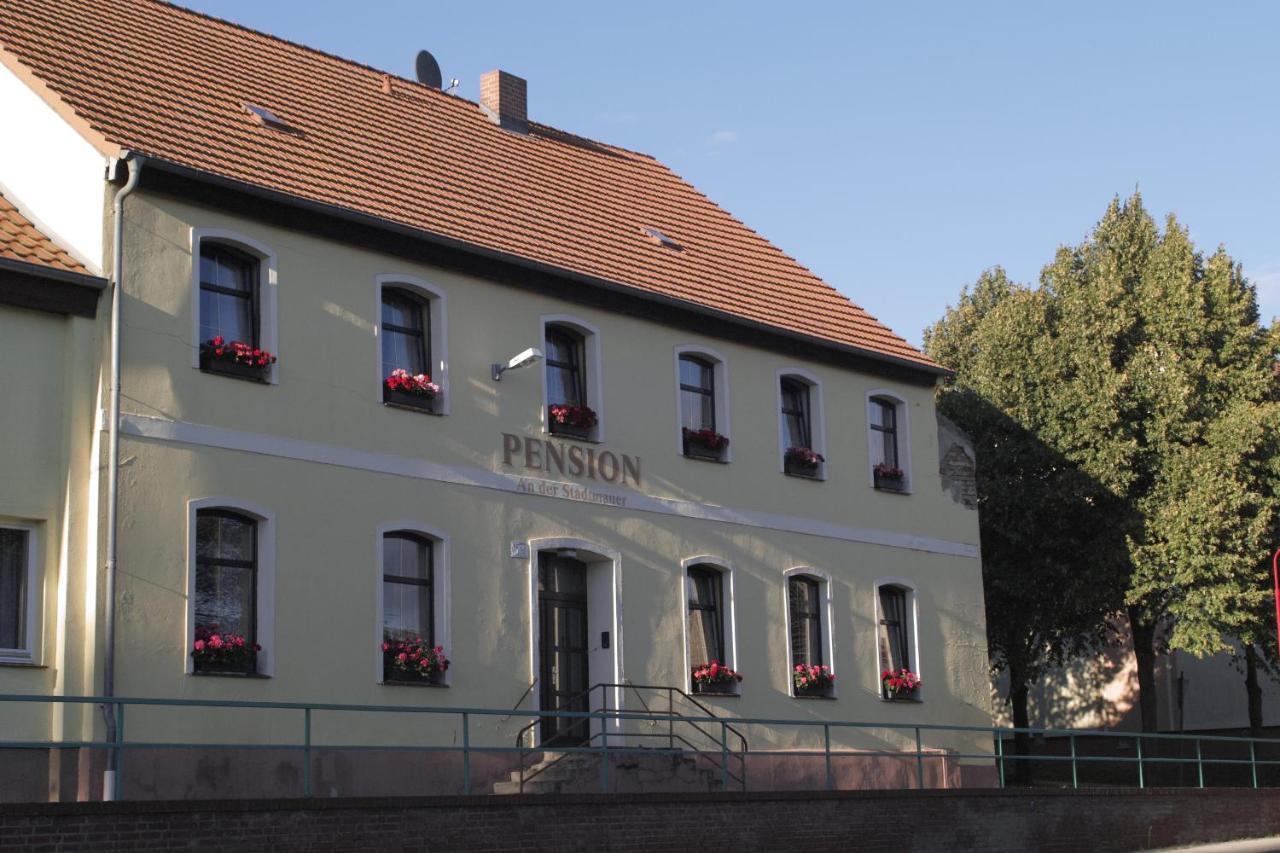 Pension An Der Stadtmauer Gartz Buitenkant foto